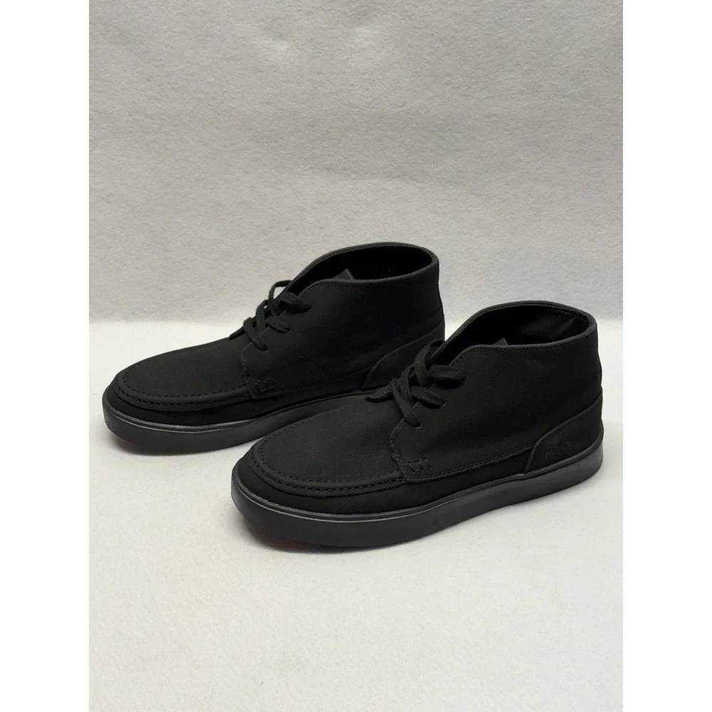Mossimo Supply Co Mens Black Canvas Chukka Boots Moc Toe Lace Up Shoes Size 9